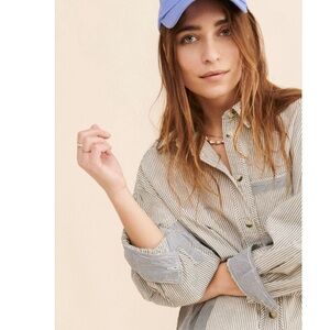 Free People Happy Oxford Top